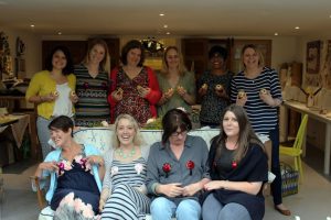 Creative craft party at Scissors & Pins Studio, Glouecstershire